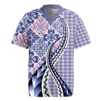 Aloha Vintage Palaka Floral Hawaiian Quilt Rugby Jersey Poni Motif - Polynesian Pride