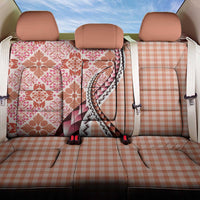 Aloha Vintage Palaka Floral Hawaiian Quilt Back Car Seat Cover Ulaula Motif - Polynesian Pride