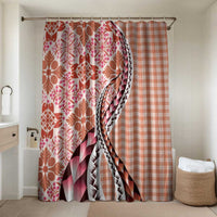 Aloha Vintage Palaka Floral Hawaiian Quilt Bathroom Set Ulaula Motif - Polynesian Pride