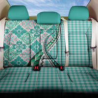 Aloha Vintage Palaka Floral Hawaiian Quilt Back Car Seat Cover Polu Motif - Polynesian Pride