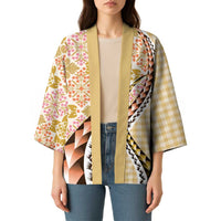 Aloha Vintage Palaka Floral Hawaiian Quilt Kimono Melemele Motif - Polynesian Pride