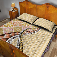 Aloha Vintage Palaka Floral Hawaiian Quilt Quilt Bed Set Melemele Motif - Polynesian Pride