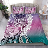 Aloha Vintage Plumeria Hawaiian Tapa Pattern Bedding Set Gradient Hawaiian Tapa Pattern - Polynesian Pride