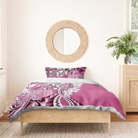 Aloha Vintage Plumeria Hawaiian Tapa Pattern Bedding Set Pink Hawaiian Tapa Pattern - Polynesian Pride