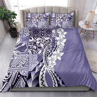 Aloha Vintage Plumeria Hawaiian Tapa Pattern Bedding Set Purple Hawaiian Tapa Pattern - Polynesian Pride