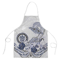 Polynesian Manta Ray Apron Blue Floral Turtle Tattoo - Polynesian Pride