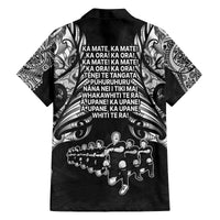 New Zealand Rugby Family Matching Long Sleeve Bodycon Dress and Hawaiian Shirt Black Haka Dance With NZ Champions History LT9 - Polynesian Pride