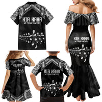 NZ Rugby Family Matching Mermaid Dress and Hawaiian Shirt Kapa Opango Maori Haka With Years of The All Black Champions LT9 - Polynesian Pride