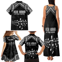 NZ Rugby Family Matching Tank Maxi Dress and Hawaiian Shirt Kapa Opango Maori Haka With Years of The All Black Champions LT9 - Polynesian Pride