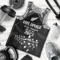 NZ Rugby Men Tank Top Kapa Opango Maori Haka With Years of The All Black Champions LT9 - Polynesian Pride