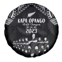 NZ Rugby Spare Tire Cover Kapa Opango Maori Haka With Years of The All Black Champions LT9 - Polynesian Pride