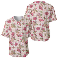 Beige Paniolo Palaka Hawaiian Cowgirl Christmas Baseball Jersey - Polynesian Pride