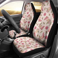 Beige Paniolo Palaka Hawaiian Cowgirl Christmas Car Seat Cover - Polynesian Pride