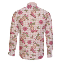 Beige Paniolo Palaka Hawaiian Cowgirl Christmas Family Matching Puletasi and Hawaiian Shirt - Polynesian Pride