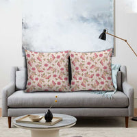 Beige Paniolo Palaka Hawaiian Cowgirl Christmas Pillow Cover - Polynesian Pride