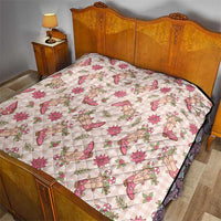 Beige Paniolo Palaka Hawaiian Cowgirl Christmas Quilt - Polynesian Pride