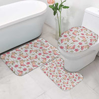 Gray Paniolo Palaka Hawaiian Cowgirl Christmas Bathroom Set - Polynesian Pride