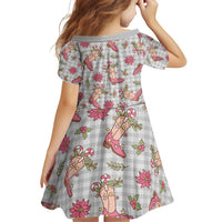 Gray Paniolo Palaka Hawaiian Cowgirl Christmas Family Matching Puletasi and Hawaiian Shirt LT9 - Polynesian Pride