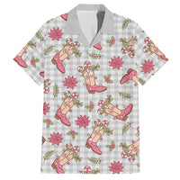 Gray Paniolo Palaka Hawaiian Cowgirl Christmas Hawaiian Shirt - Polynesian Pride