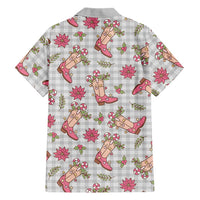 Gray Paniolo Palaka Hawaiian Cowgirl Christmas Hawaiian Shirt - Polynesian Pride