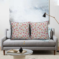 Gray Paniolo Palaka Hawaiian Cowgirl Christmas Pillow Cover - Polynesian Pride