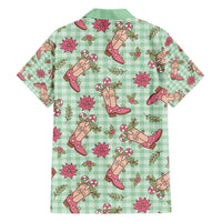 Green Paniolo Palaka Hawaiian Cowgirl Christmas Hawaiian Shirt - Polynesian Pride