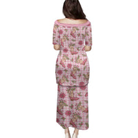 Pink Paniolo Palaka Hawaiian Cowgirl Christmas Family Matching Puletasi and Hawaiian Shirt LT9 - Polynesian Pride