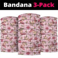 Pink Paniolo Palaka Hawaiian Cowgirl Christmas Neck Gaiter - Polynesian Pride