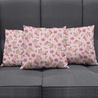 Pink Paniolo Palaka Hawaiian Cowgirl Christmas Pillow Cover - Polynesian Pride