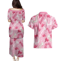 Paniolo Palaka Hawaiian Cowgirl Couples Matching Puletasi and Hawaiian Shirt - Polynesian Pride