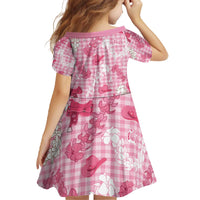 Paniolo Palaka Hawaiian Cowgirl Family Matching Off The Shoulder Long Sleeve Dress and Hawaiian Shirt LT9 - Polynesian Pride