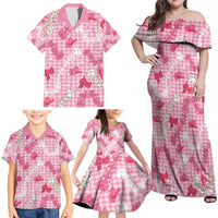 Paniolo Palaka Hawaiian Cowgirl Family Matching Off Shoulder Maxi Dress and Hawaiian Shirt LT9 - Polynesian Pride
