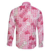 Paniolo Palaka Hawaiian Cowgirl Family Matching Off Shoulder Maxi Dress and Hawaiian Shirt LT9 - Polynesian Pride