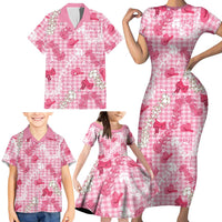 Paniolo Palaka Hawaiian Cowgirl Family Matching Short Sleeve Bodycon Dress and Hawaiian Shirt LT9 - Polynesian Pride
