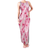 Paniolo Palaka Hawaiian Cowgirl Family Matching Tank Maxi Dress and Hawaiian Shirt LT9 Mom's Dress Pink - Polynesian Pride