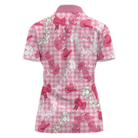 Paniolo Palaka Hawaiian Cowgirl Women Polo Shirt - Polynesian Pride