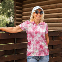 Paniolo Palaka Hawaiian Cowgirl Women Polo Shirt - Polynesian Pride