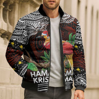 Papua New Guinea Christmas Bomber Puffer Jacket - Polynesian Pride