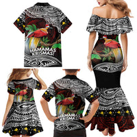 Papua New Guinea Christmas Family Matching Mermaid Dress and Hawaiian Shirt LT9 - Polynesian Pride