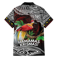 Papua New Guinea Christmas Family Matching Off The Shoulder Long Sleeve Dress and Hawaiian Shirt - Polynesian Pride