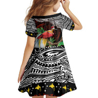 Papua New Guinea Christmas Family Matching Off Shoulder Maxi Dress and Hawaiian Shirt LT9 - Polynesian Pride