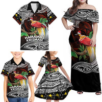 Papua New Guinea Christmas Family Matching Off Shoulder Maxi Dress and Hawaiian Shirt LT9 - Polynesian Pride