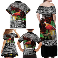 Papua New Guinea Christmas Family Matching Off Shoulder Maxi Dress and Hawaiian Shirt - Polynesian Pride