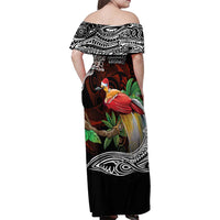 Papua New Guinea Christmas Family Matching Off Shoulder Maxi Dress and Hawaiian Shirt LT9 - Polynesian Pride