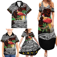 Papua New Guinea Christmas Family Matching Summer Maxi Dress and Hawaiian Shirt - Polynesian Pride