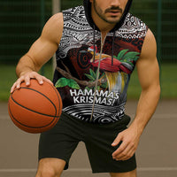Papua New Guinea Christmas Sleeveless Zip Hoodie - Polynesian Pride