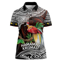 Papua New Guinea Christmas Women Polo Shirt - Polynesian Pride