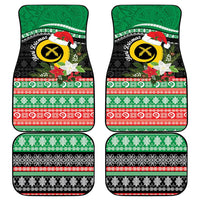 Vanuatu Pig's Tusk Meri Krismas! Car Mats Vanuatuan Sand Drawing Pattern - Polynesian Pride