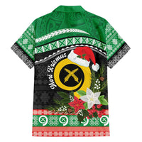 Vanuatu Pig's Tusk Meri Krismas! Family Matching Short Sleeve Bodycon Dress and Hawaiian Shirt Vanuatuan Sand Drawing Pattern LT9 - Polynesian Pride