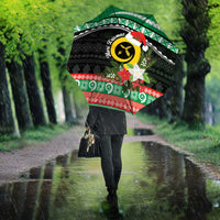 Vanuatu Pig's Tusk Meri Krismas! Umbrella Vanuatuan Sand Drawing Pattern - Polynesian Pride